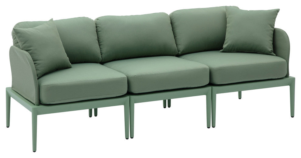 Kapri Modular Outdoor Sofa, Moss Green