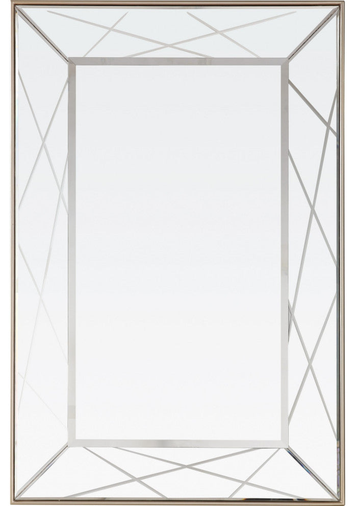 Champagne Finish Wall Mirror