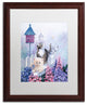 Jenny Newland 'Cats In Front Of The Birdfeeder' Matted Framed Art, 20x16