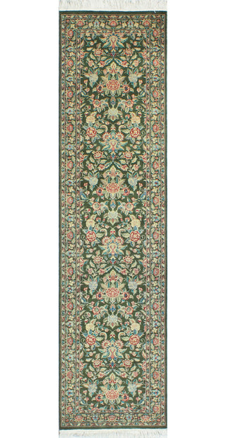 Pak-Persian Hrychlea Green/Beige Runner, 2'5x9'9