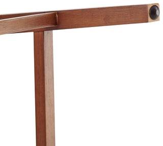 Marco PU Backless Counter Stool, Black/Medium Brown