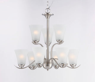 Maxim 12076FT Vital 9 Light 26"W Chandelier - Oil Rubbed Bronze