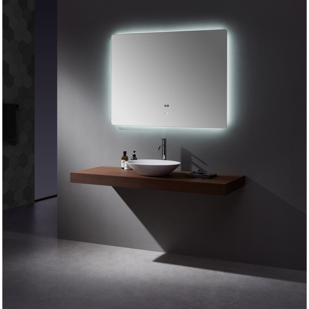 Lugano 48"Wx36"T LED Mirror With Defogger