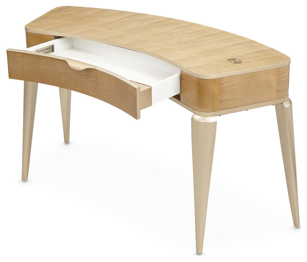 Malibu Crest Wood Vanity/Writing Desk - Blush