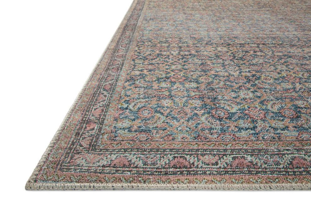 Loloi II Adrian Denim / Multi 2'-6" x 7'-6" Runner Rug