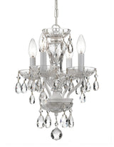 Crystorama Lighting Group 5534-CL-MWP Traditional Crystal 4 Light - Wet White