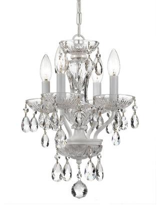 Crystorama Lighting Group 5534-CL-MWP Traditional Crystal 4 Light - Wet White