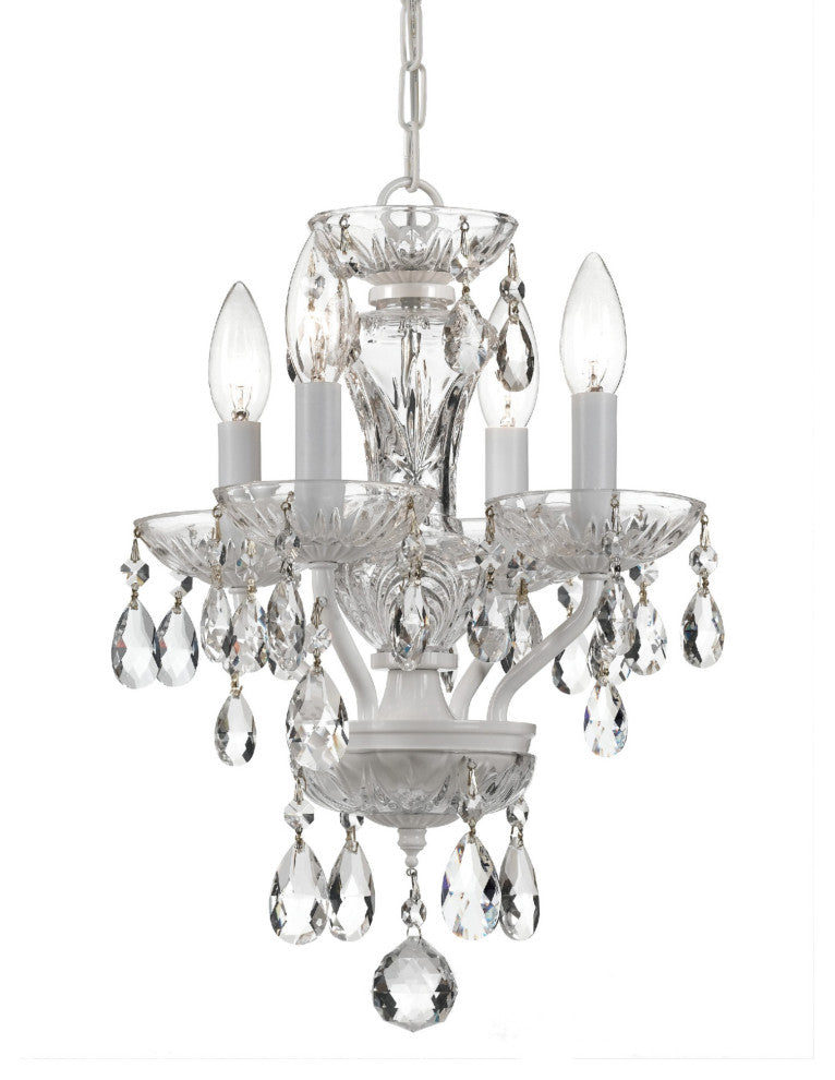 Crystorama Lighting Group 5534-CL-MWP Traditional Crystal 4 Light - Wet White
