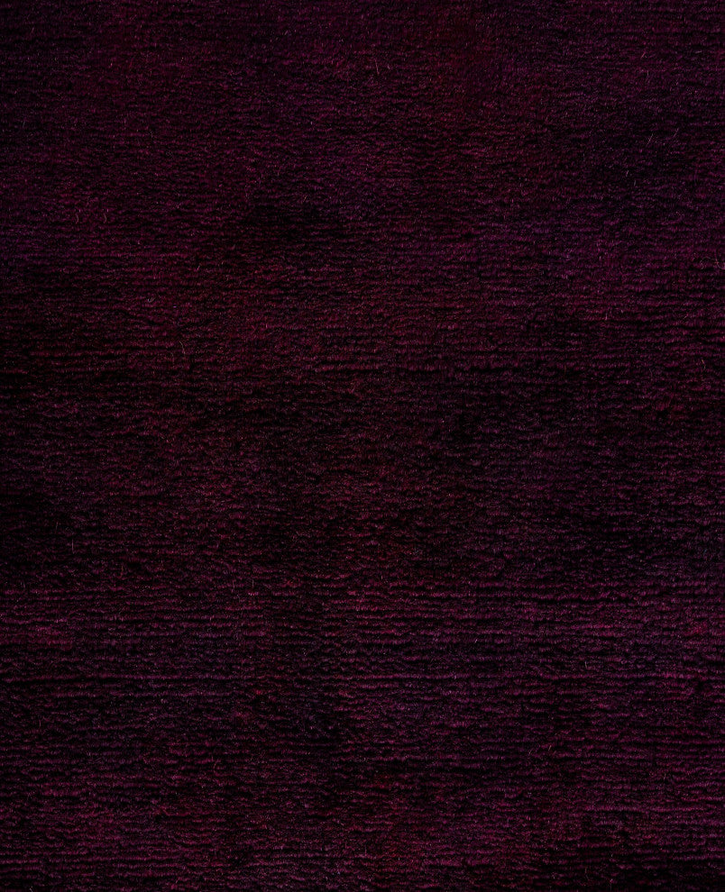 Overdyed One-of-a-Kind Hand-Knotted Area Rug Purple, 2' 5" x 16' 4"