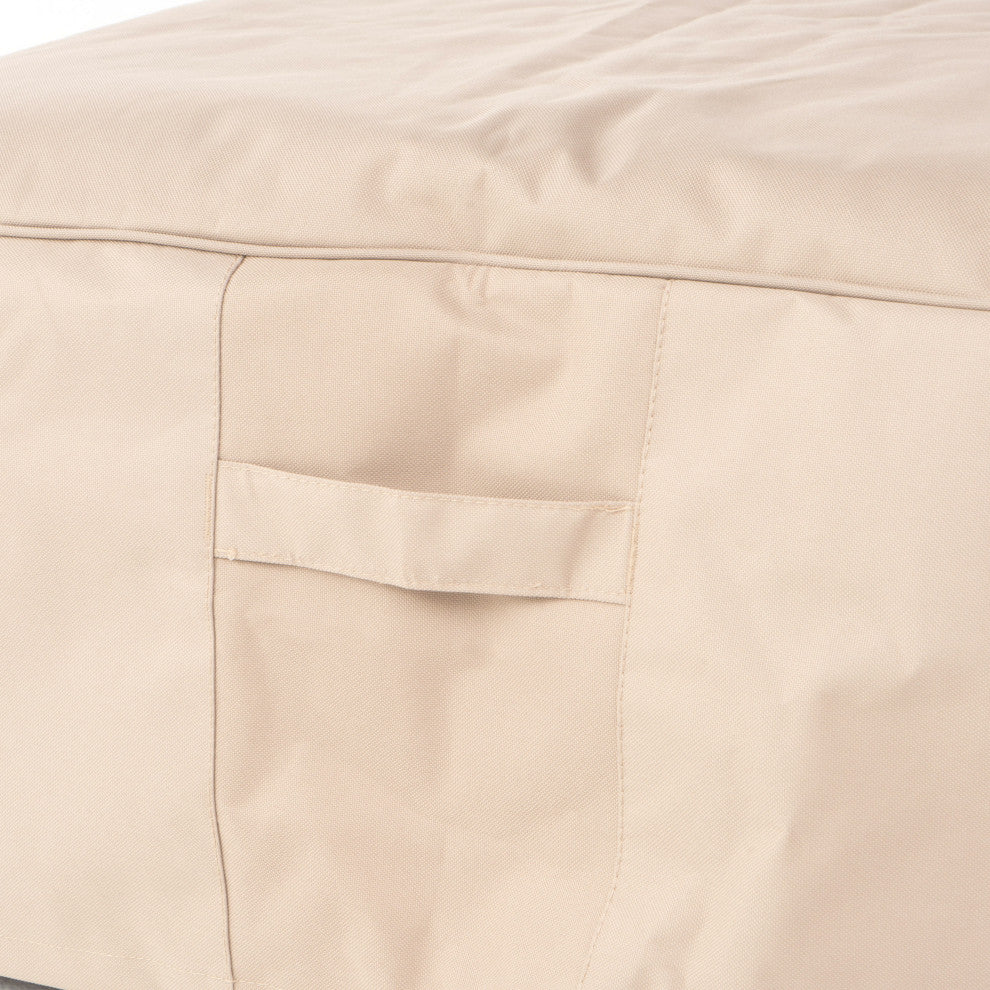 GDF Studio Coverall Outdoor Beige Waterproof Fabric Lounge Set Cover