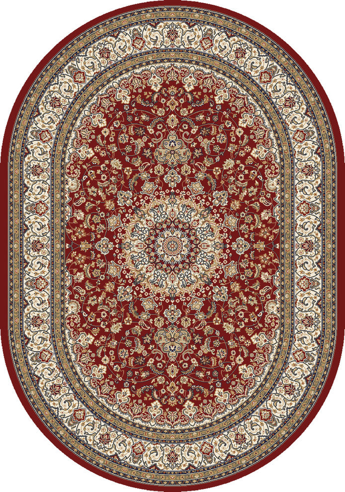 Ancient Garden Rug, 5'3"X7'7" Oval