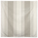 Neutral Linen Stripes 58x58 Tablecloth