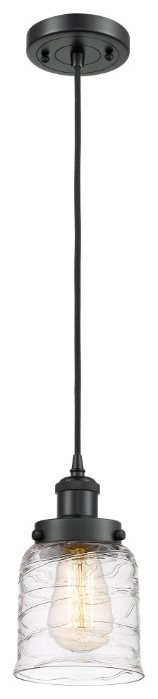 Innovations 916-1P-BK-G513-LED 1-Light Mini Pendant, Matte Black