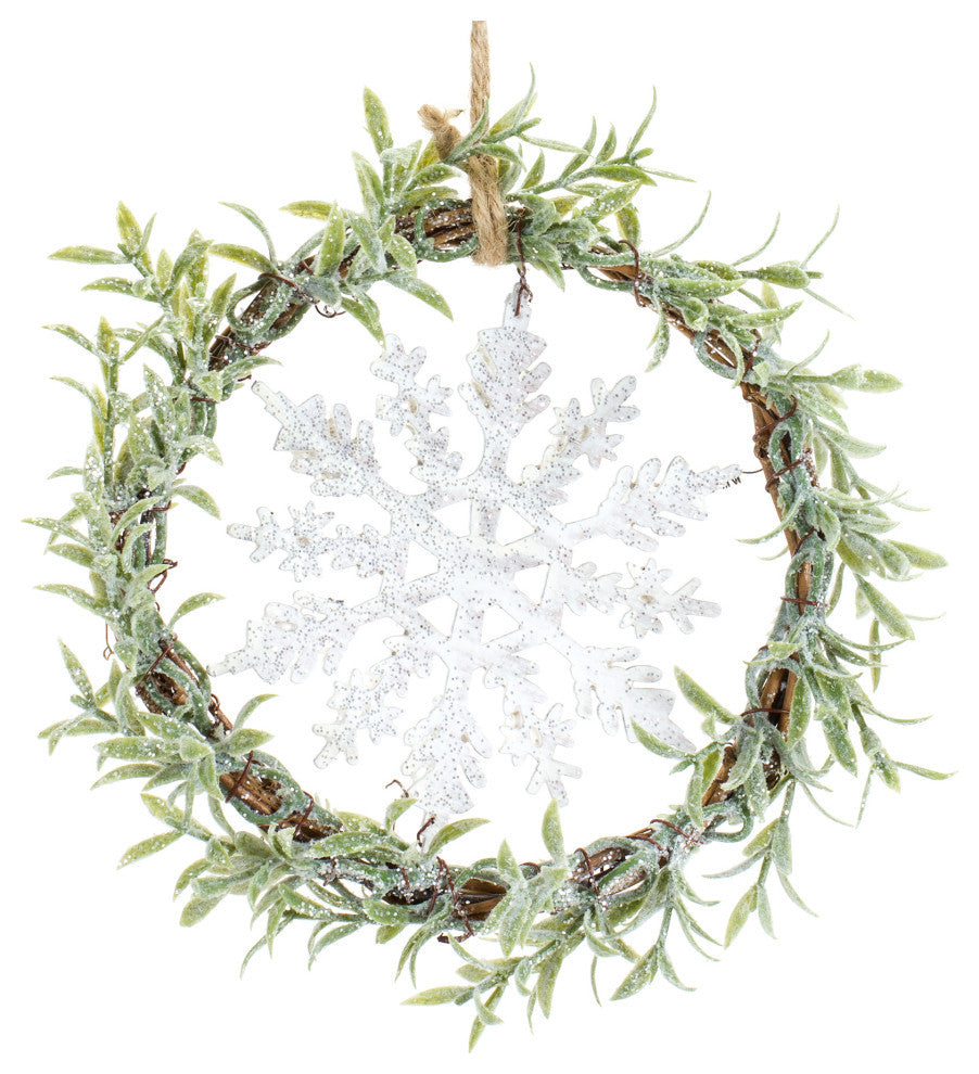 Mini Wreath With Snowflake, 6-Piece Set