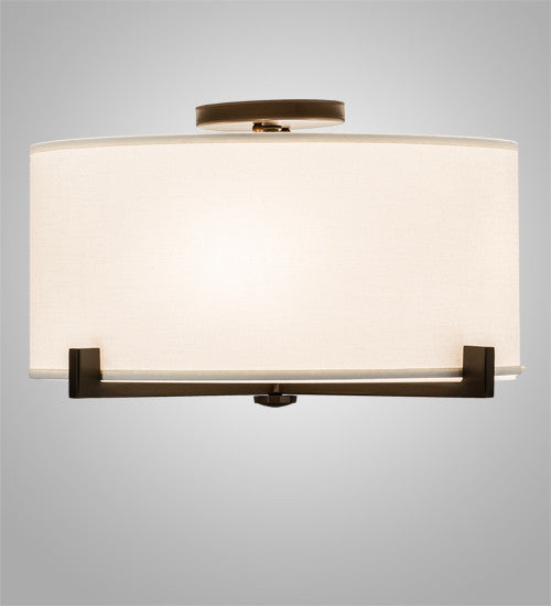 17 Wide Cilindro Structure Flushmount
