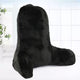 Faux Fur Bedrest Shell, Black, 28"x30" X17"