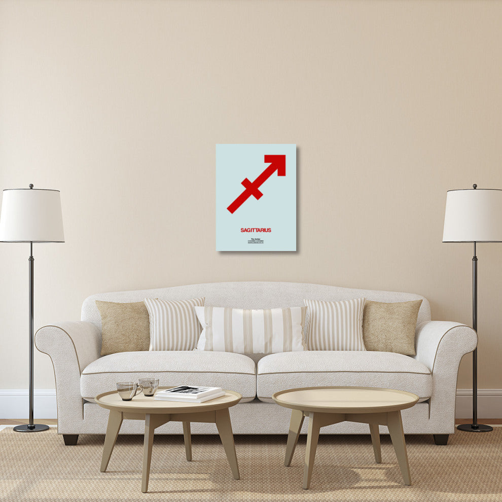 "Sagittarius Zodiac Sign Red" Fine Art Print