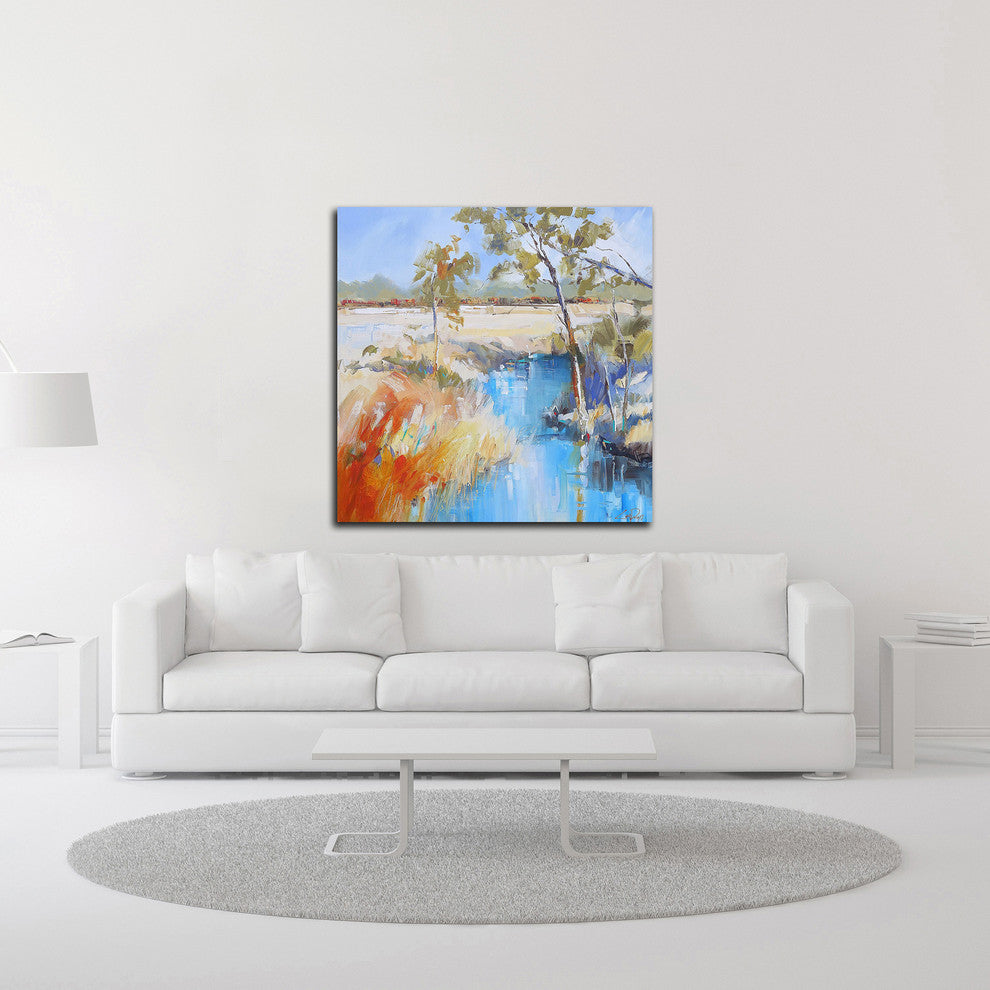Summer Creek by Craig Trewin Penny, Print on Canvas, 30"x30"