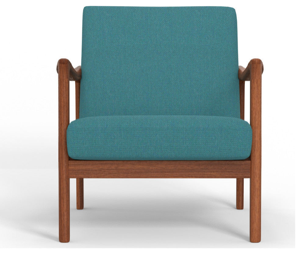 Zephyr Lounge Chair, Turquoise