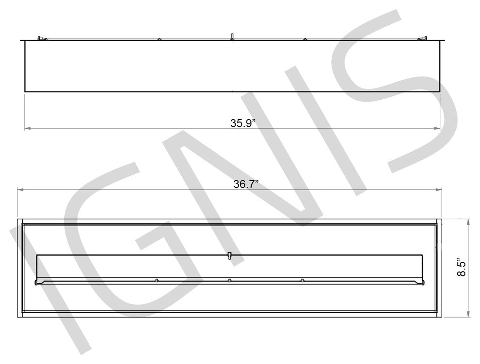 36" Ventless Ethanol Fireplace Insert - EB3600 | Ignis