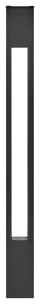 Hinkley Atlantis Square Small Bollard, Satin Black