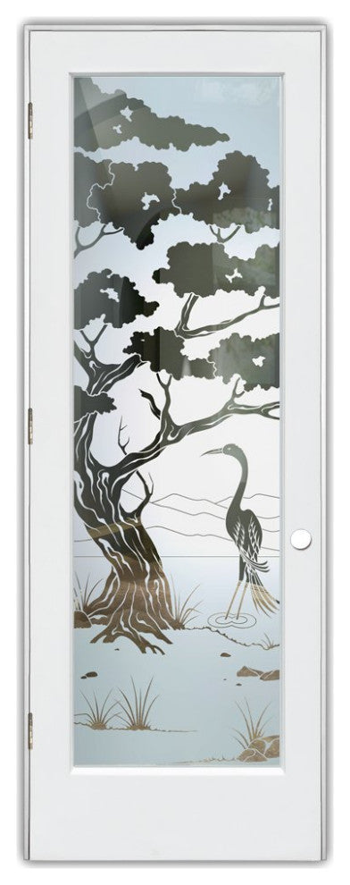 Interior Prehung Door or Interior Slab Door - Bonsai Egret - Primed - 30" x...