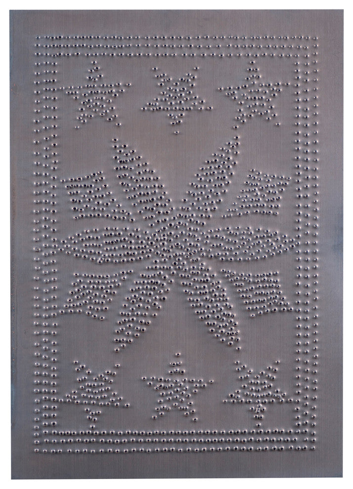 Daisy Panel in Blackened Tin