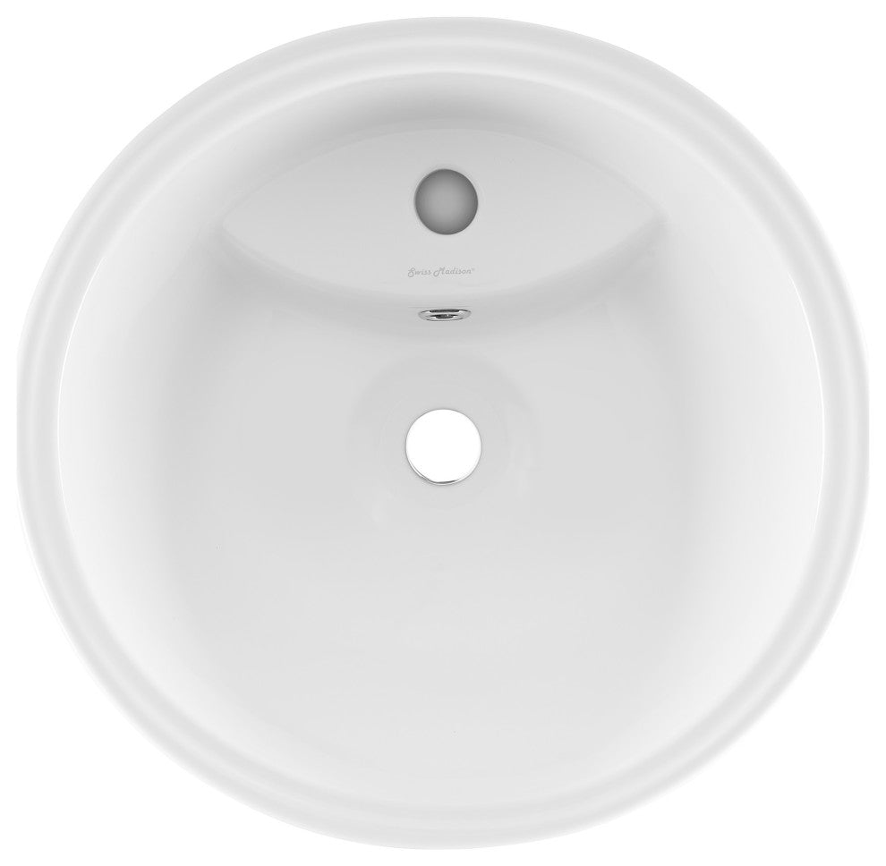 St. Tropez Circular One Piece Pedestal Sink