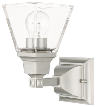 Livex Lighting Mission 1 Light Brushed Nickel Single Sconce