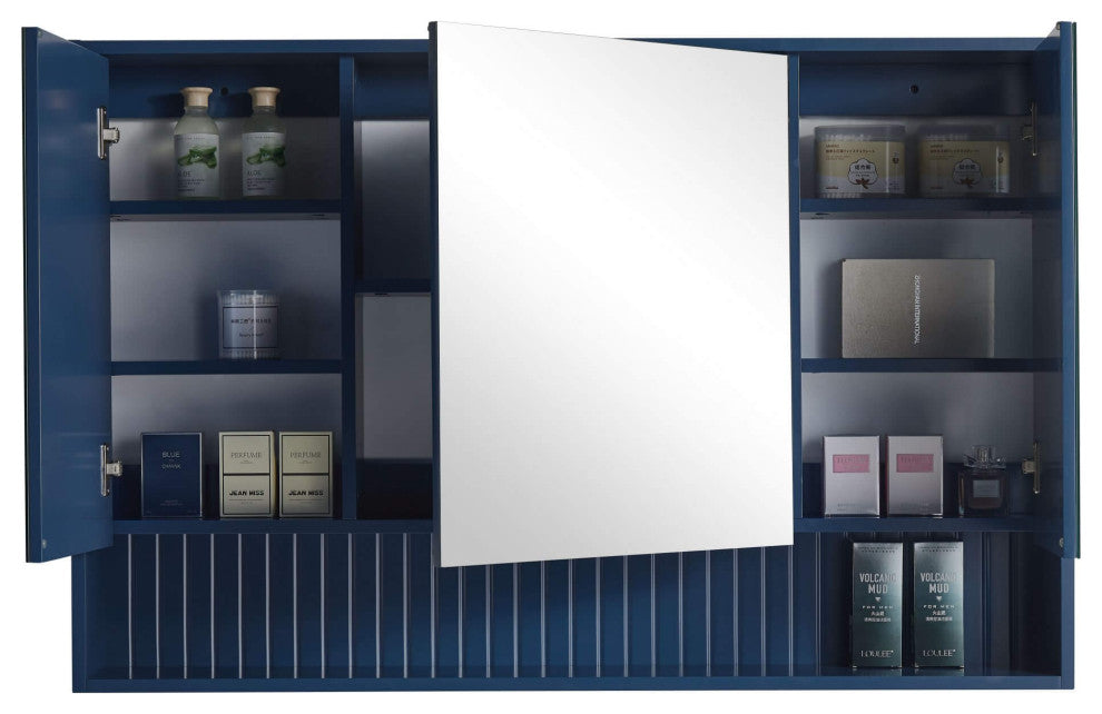 Venezian 18" Medicine Cabinet, Navy Blue, 45"