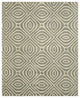 Hand-Tufted Wool Gray Contemporary Geometric Marla Rug, 5' X 8'