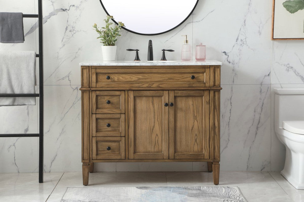 Elegant VF12540DW 40" Single Bathroom Vanity, Driftwood