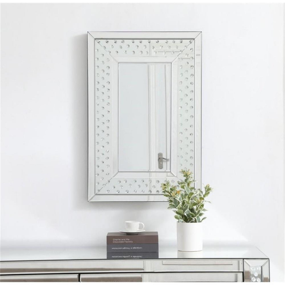 Elegant Decor Sparkle Decorative Mirror Clear