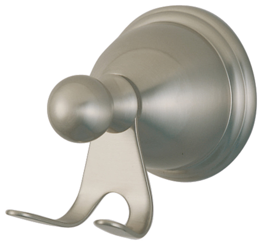 Kingston Brass Robe Hook, Brushed Nickel