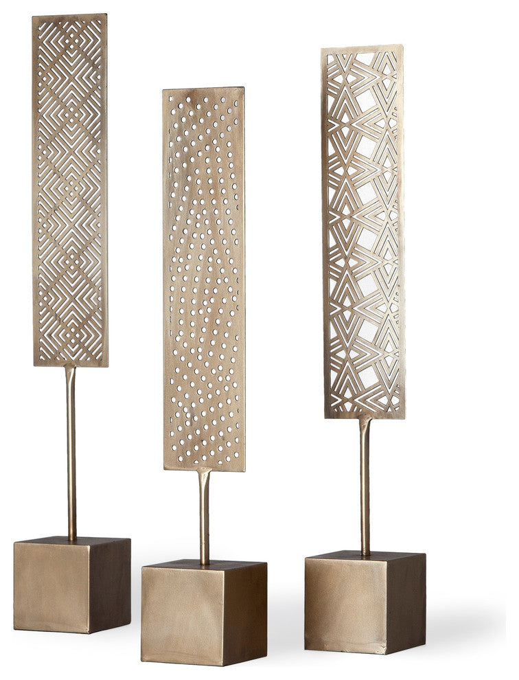 Arondale Decorative Object, Set of 3, Champagne
