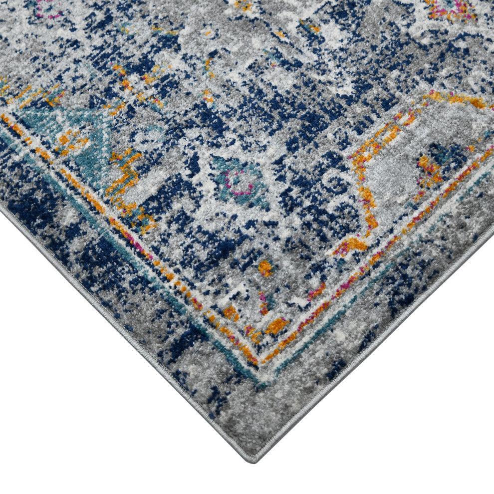 Montana Myro Area Rug, Blue, 8'10" x 11'10", Geometric