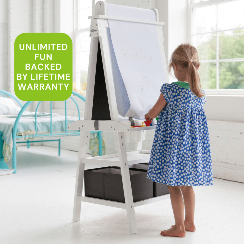 Little Partners Deluxe Learn and Play Art Center, Soft White