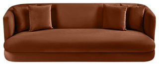 Alder Upholstered Chair, Cognac, Velvet, Sofa