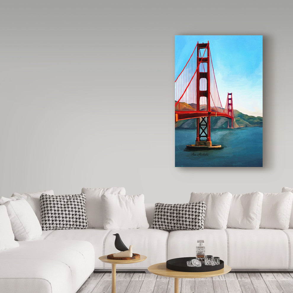 "Golden Gate Bridge" by Ata Alishahi, Canvas Art, 16"x24"