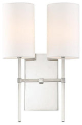 Crystorama Veronica 2-Light Sconce, Polished Nickel