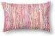Recycled Sari Silk With Texture Throw Pillow, Red / Multi, 13"x21", No Fill