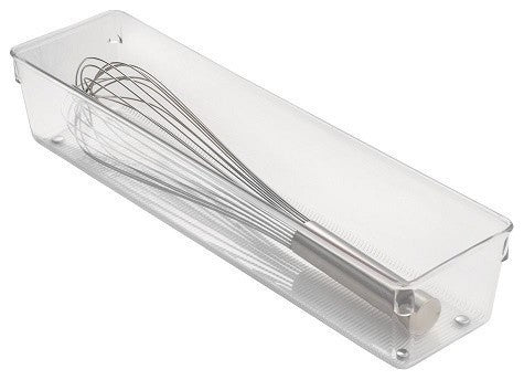InterDesign Linus Drawer Organizer, 4"x16"x3", Clear