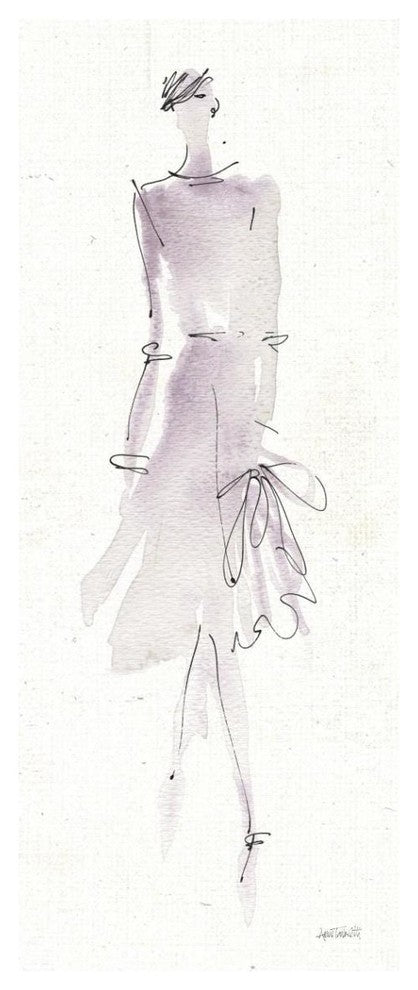 "La Fashion I" Digital Paper Print by Anne Tavoletti, 18"x42"