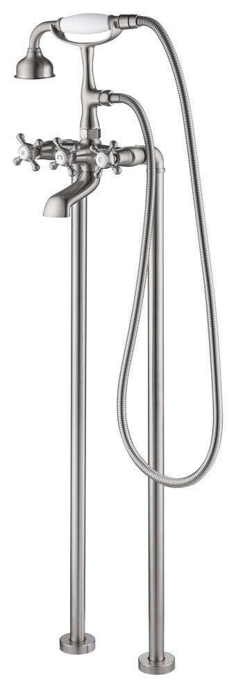 SevenFalls 8019 Telephone Double Lever Handles Clawfoot Floor Mounted Tub Filler