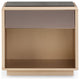 Martha Taupe Mirrored Nightstand