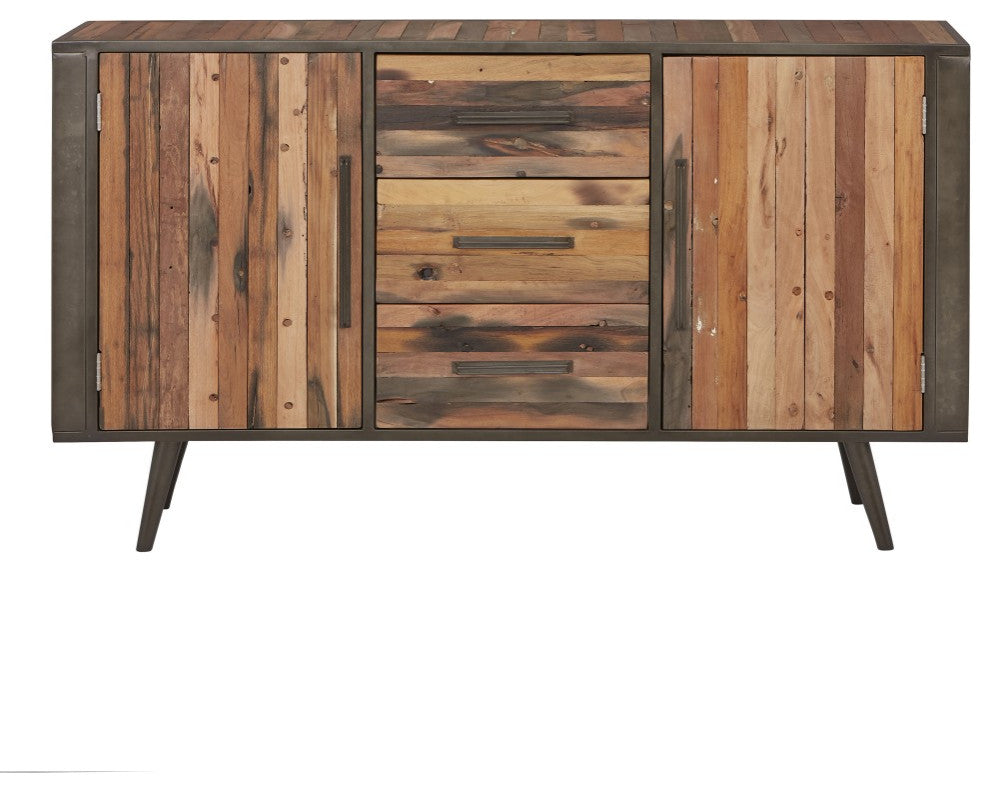 63" Modern Rustic Natural Buffet Server