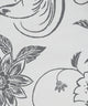 Traditional Bird Floral, Floral Print Napkin, Gray, Set of 4