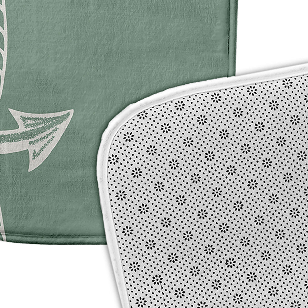 24" x 17" Anchored Bathmat, Sage