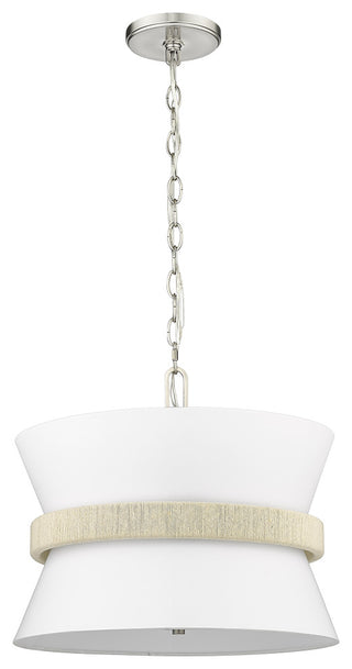 3 Light 16.1 in. Brushed Nickel Pendant