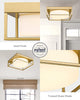 Modern Led ceiling light gold square flush mount ceiling lamp